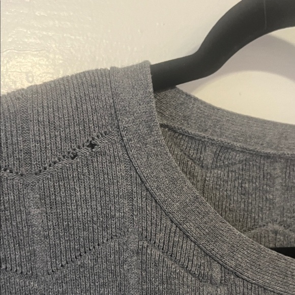 Elk Gray Knit Top one size fits all ($425 retail) cotton and wool large - Picture 5 of 7